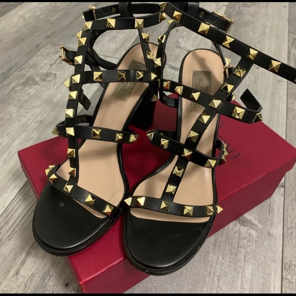 Valentino Garavani Shoes - Valentino Studded Heel Sandals
